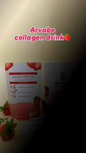 [Bisa COD] COLLAGEN DRINK ARVABE/MINUMAN RASA STROBERI SEGAR BISA MENCERAHKAN | Arvabe Beauty Skin