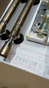 Handle pintu barble motif emas gold antik 45cm gagang pintu mewah minimalis