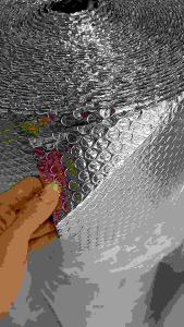 ALUMINIUM FOIL BUBBLE DOBLE LEBAR 120 CM PEREDAM PANAS ATAP RUMAH BUBBLE  FOIL DOBBLE