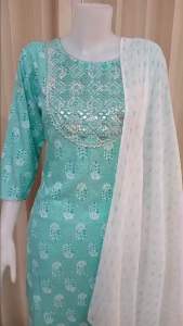 🏆ชุดเซ็ตอินเดีย3ชิ้น เสื้อ กางเกง ผ้าคลุม เนื้อผ้านุ่มใส่สบาย งานนำเข้าอยู่ไทยพร้อมส่ง