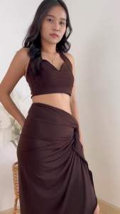 Lassmee | IVY Beach Bikini Skirt / Rok Pantai Wanita / Rok Plintir Jersey Spandex Premium