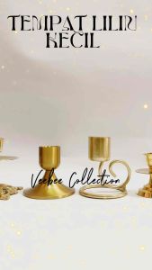Tempat Lilin Kuningan Ukiran & Desain Elegan
