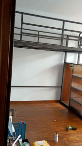 Customize loft bed /single/super single/queen /king size loft bed Queen Size Loft Beds Queen Sized Wooden Bed Frame - Lazada