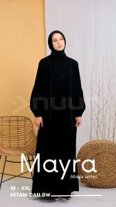 Mayra Abaya - Abaya arab hitam abaya turkey gamis hitam jetblack polos