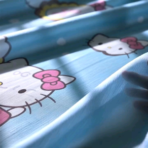 Lovely fashion HELLO KITTY style pattern lace curtain 100*200cm