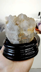 Natural High Grade Madagascar Old Mine Skeletal Smoky Quartz Crystal Ornament HSK06