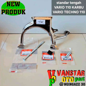 STANDAR TENGAH VARIO 110 KARBU VARIO TECHNO 110 KARBU CHROME FULLSET