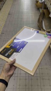 APPN(มีคลิปรีวิว) กระดาน กระดานไวท์บอร์ด กระดานไวท์บอร์ดแม่เหล็ก ขอบไม้ ขนาด30x40 ไซส์M เหมาะกับห้องเด็ก ออฟฟิศ จดบันทึกประจำวัน เตือนความจำ สินค้าพร้อมจัดส่ง (1219619712175)