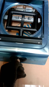 kompor buat cetakan  pancong  lumer sekat premium ukuran tatakan 21x21cm