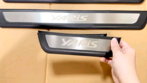 Sillplate Samping All New Yaris 2018 2019 2021 2022 Activo Hitam List Chrome