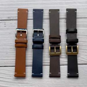 Dây Đồng Hồ Fossil DW Casio Smartwatch Da Bò Mềm Chốt Gắn Thông Minh Size Nam Nữ Tặng Kèm Hộp Gỗ