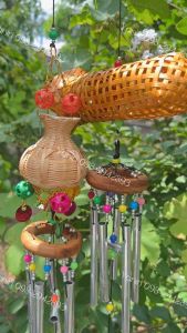 โมบายแขวน ข้อง/สุ่ม/ไซ โมบายแขวนกระดิ่งลม(พร้อมส่ง) ฮวงจุ้ย