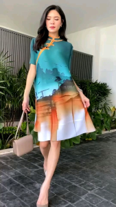 มินิเดรสพลีท ดีไซด์คอจีน แขนสั้น แต่งกระดุมป้ายข้าง ด้วยไหมจีน ดูสวยแพง สไตล์อาซ้อ เริ่ดๆ ไฮโซววว เกร๋กู๊ดสุดๆ 🍃🌸🌼🍂 ดีเทล แต่งมุกกระดุมสีเดียวกับชุด ไปอีกใส่แล้วสวย ปัง โดดเด่นมากคร้าา ** งานคัตติ้งประณีต อัดพลีทลอนเล็ก ละเอียดสวย และเน้นย้ำ ถึง 3