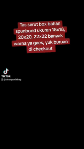 Tas Serut Box 18x18 & Tas Spunbond Isi 12 Pcs: Panduan Lengkap