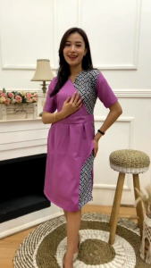 Atasan wanita dress batik songket motif terbaru bisa bayar ditempat