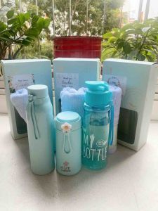 Teacher’s Day Gift - Cotton Towel + Water Bottle Gift Set (SG Stocks)