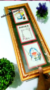 FRAME 4R TRIPLE/FIGURA/BINGKAIFOTO/HIASANDINDING/DEKORASI RUMAH/DEKORASI KAMAR