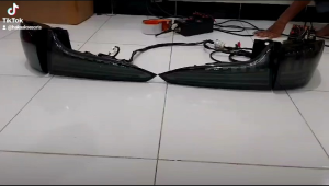 Lampu Belakang Fortuner VRZ Smoked Black 12V