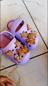 Sandal Baim Fuji Anak Perempuan Motif Baru Bear Fashion Sandal Baim Fuji Karet Eva Tebal