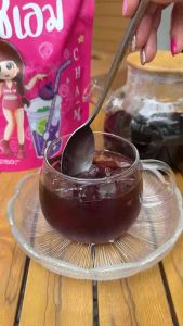 💜ชาชเอม 2 กล่อง 🚛ส่งฟรี  💜 ชาสมุนไพร ชาน้ำม่วง ซองสีชมพู