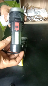 Senter Rechargeable 1200mAh Taffled Led Cree xps dan cob Waterproof ipx6