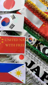 UNITED NATIONS SASH WITH FREE MINI FLAGLET