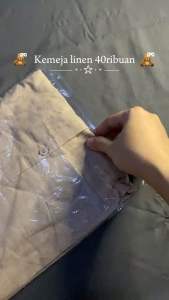 Kemeja Wanita Linen Oversize Olivia Shirt Linen Premium Basic Pocket Ld 120