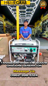 TANABE JAPAN 8KVA / 8000W GASOLINE GENERATOR - ELECTRIC START - 100% COPPER WINDING - WITH AVR‼️TNB-8800E‼️