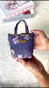 KHADIJAH LABEL Mukena Traveling Mini Pouch Mukena Motif 2 in 1 Mukena Premium Rubina Parasut Jumbo