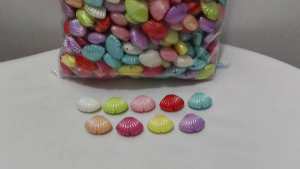 250grams (est.195pcs) Seashell Beads 20mm Mix Color Shell Spacer Beads for Bracelet Necklace Keychain & DIY Jewelry Making