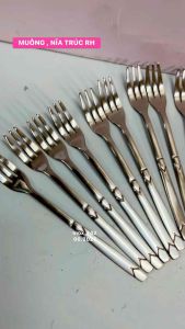 🅾️ MUỖNG  NĨA HOẠ TIẾT TRÚC REHANG