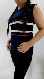 RM Korean Fashion Sleeveless Knitted Blouse for Women 0553