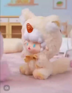 ร้าน🇹🇭 พร้อมส่ง✨ ตุ๊กตาพวงกุญแจ ลิขสิทธิ์แท้ - Gyun Candy Land Rolled Sheep Lucky Cat Series Plush Pendant Keychain by Top Toy