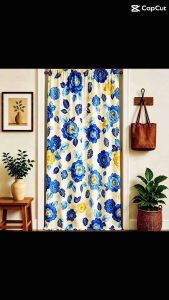 Elegand veronica design door curtain non sing suksukan 82 inches by 58 inches