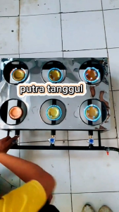 Kompor Surabi Solo / Martabak mini 6 tungku 3 kran dan 6 kran
