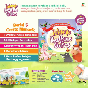 Buku Anak Islamic Bedtime Stories Hardcover Bilingual Ziyad Books