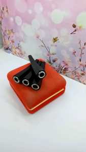 Once pipa kayu kelor hitam model segi enam minimalis D65