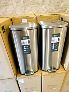 STELLA STEP TRASH BIN 30L BRUSHED STAINLESSS STEEL  EK9384MT-30L