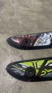 กันร้อน ลายกราฟฟิก บังท่อ ฝาครอบท่อ Wave110i ปี 2013-2024 รุ่นท่อตรง กันร้อนเวฟ110i (ไม่แถมน็อต) มอเตอร์ไซค์ Motorcycle เหล็ก