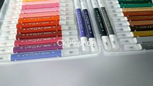 ปากกาสีน้ำ Deli 70672 ปากกาสีน้ำแท่งสามเหลี่ยมแบบสองหัว การเมจิกหัว การไฮไลท์ การมาร์คเกอร์