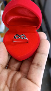 แหวนเงินแท้นิลแท้ infinity เงินแท้ 92.5%