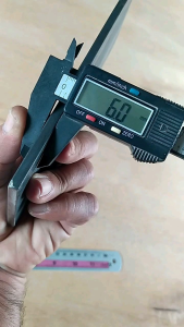 Besi Plat Lebar 75 cm Tebal 6 mm Panjang 20 cm