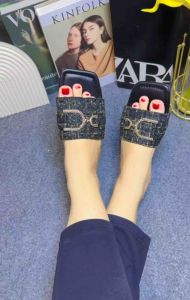 Sandal Selop Zara Flat DC Trendy Sandal Wanita Kekinian Super Empuk Kode SM01