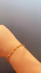 Gelang Tangan Xuping Rantai Lapis Emas CXA74