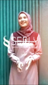 Gamis Terbaru 2024 Seply Meyra 283 Dress Cantika dan Elegan