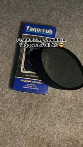 PECI HITAM FULL AC KOPIAH SONGKOK TAQQORUB PRIA TINGGI 8/9 CM