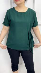 OS - Real Pict - Baju Blouse Wanita Jumbo Atasan Blus Bigsize Cewwk Blouse SLAVINA Size L dan XXL