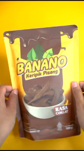 KRIPIK PISANG BANANO COKLAT 100 GR