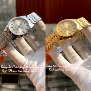 Đồng hồ nam omg size 38mm máy pin Nhật kính sapphire dây thép không rỉ có chống nước Bảo hành 24 tháng