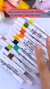 Bút Màu Acrylic Marker 1236486080 màu Cao Cấp Mẫu Mới Màu Sắc Tươi Sáng - Bút Lông Màu